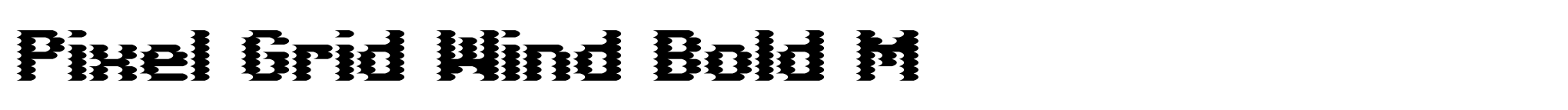 Pixel Grid Wind Bold M image